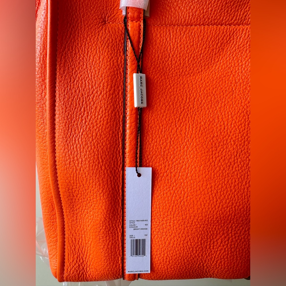 NWT Marc Jacobs The Tag Vibrant Orange Tote - Picture 10 of 16